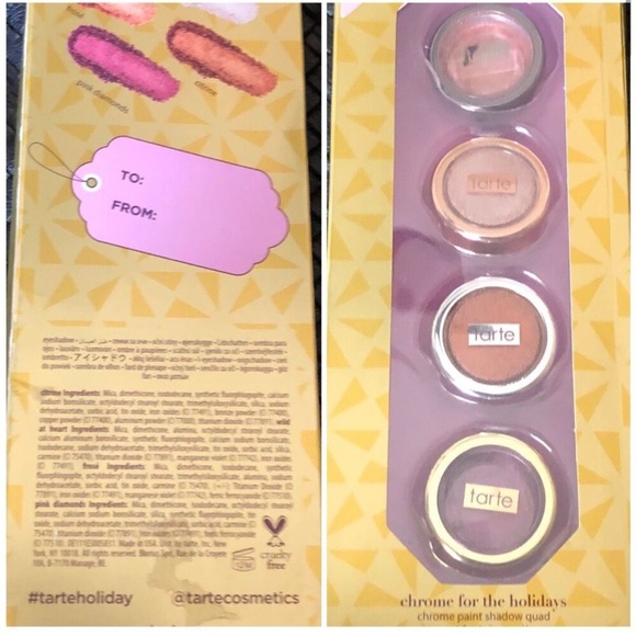 TARTE Chrome For The Holidays Chrome Paint Shadow Quad - Picture 2 of 12